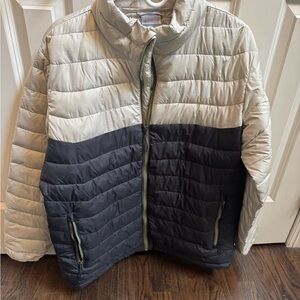 Men's Columbia Two-Tone Powderlite Insulated Jacket, Large, Dark Stone/Shark